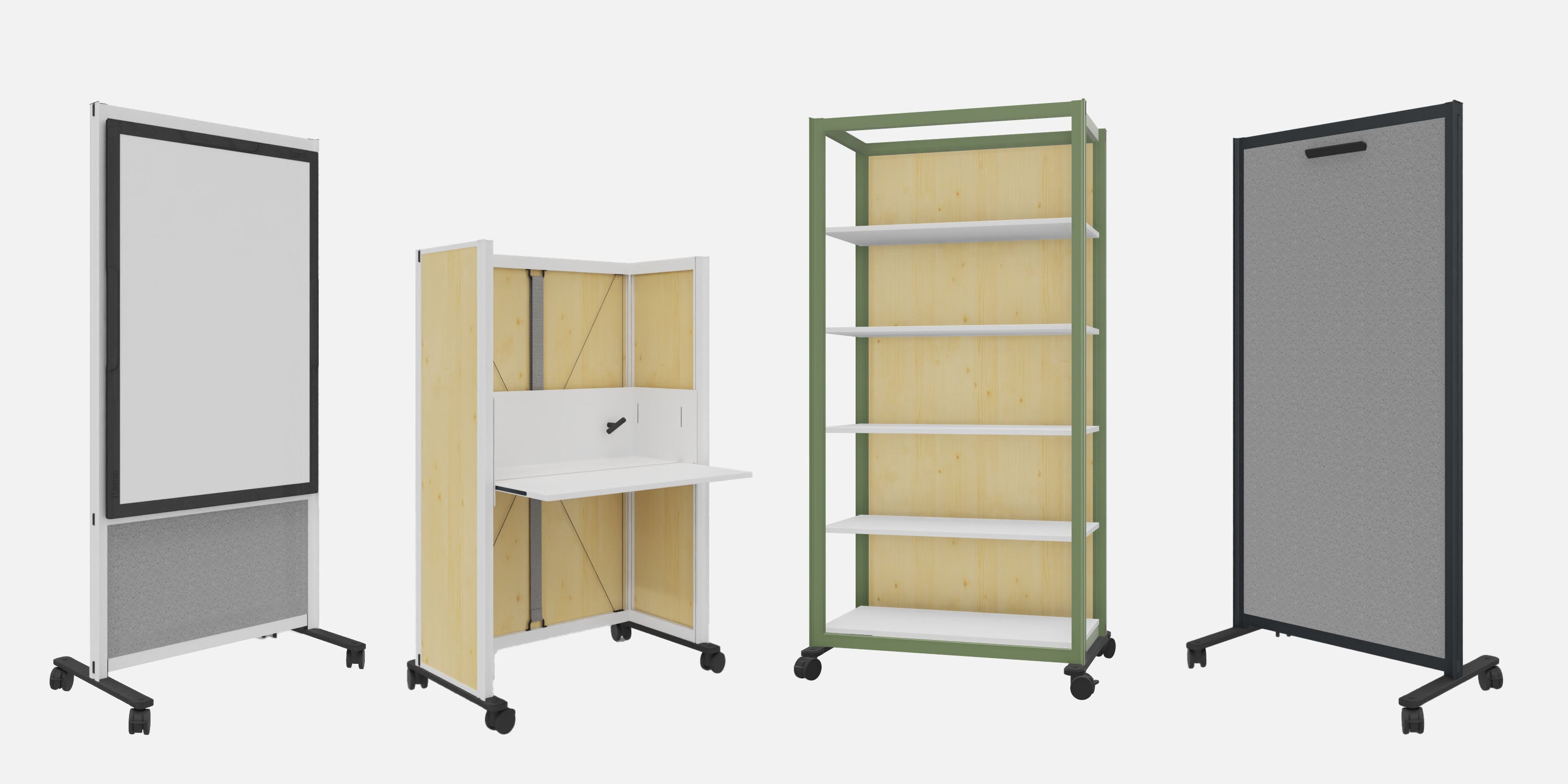 Flomo System mit Sichtschutz – flexibel und mobil einsetzbar