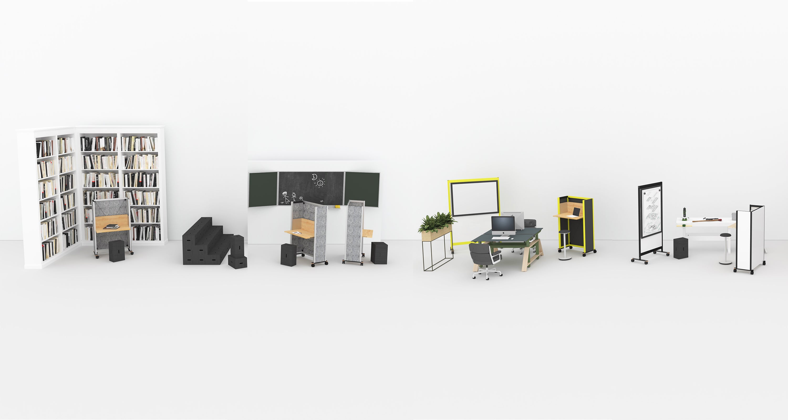 Flomo Systeme von wp westermann products im Raum