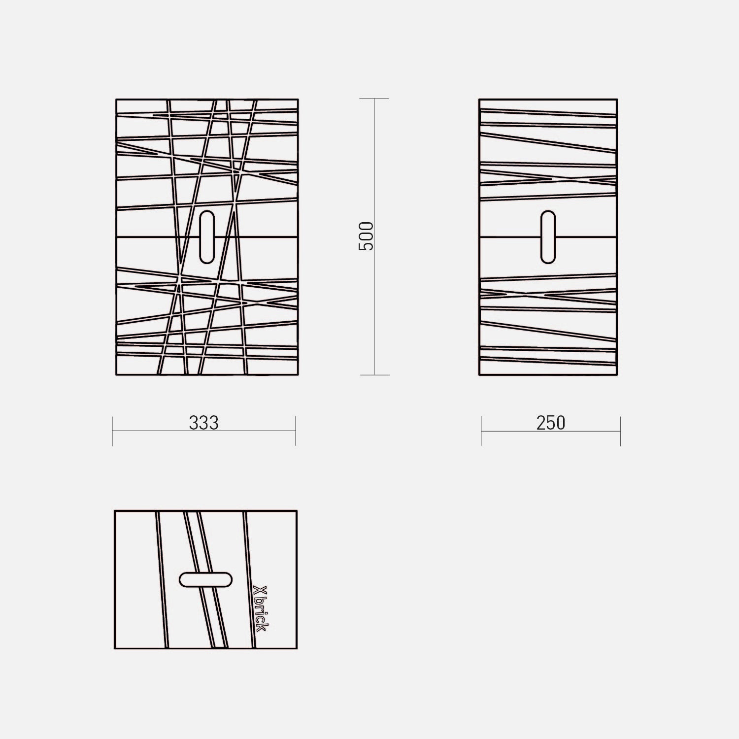 Multifunktionshocker - Xbrick® grau B1