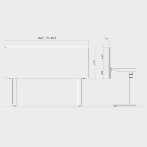 desk absorber - M-acoustic organizer