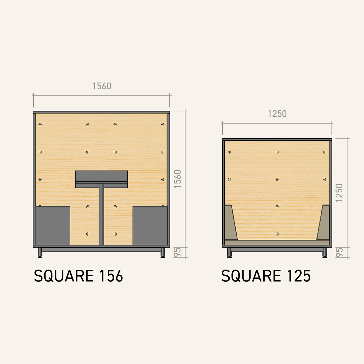 Modular room elements: space companion CUBE