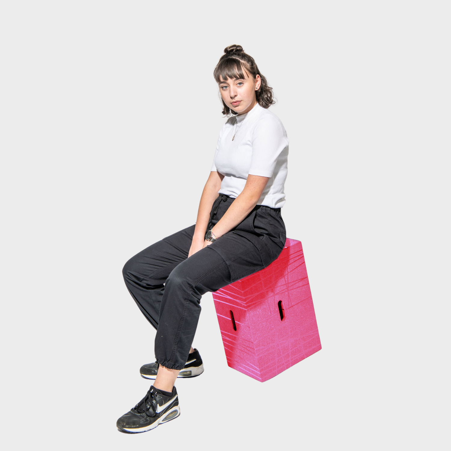 Multifunctional furniture - Xbrick® magenta