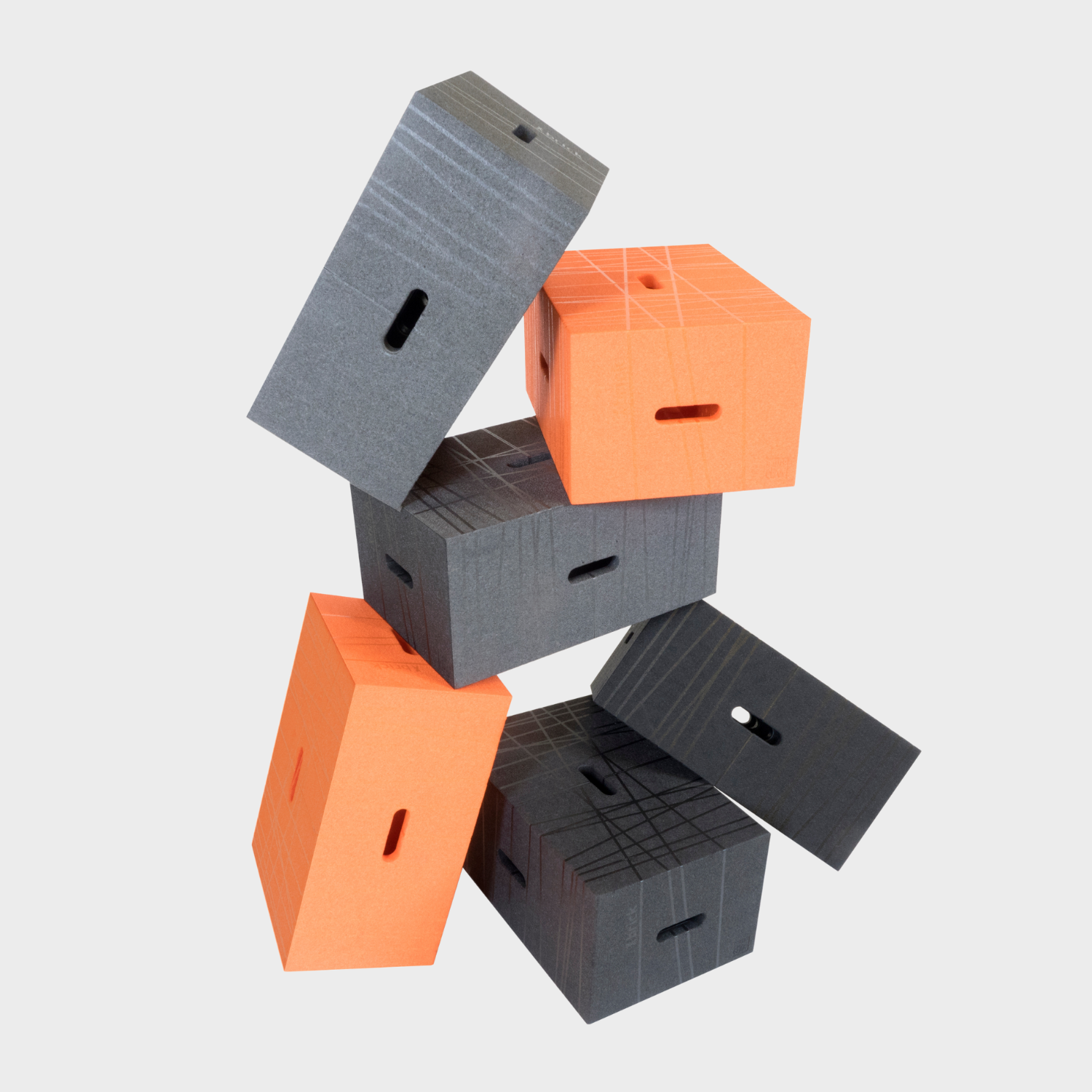 Multifunktionshocker - Xbrick® grau B1